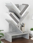 vidaXL Дървена библиотека 3-тирe 30 x 18 x 48 см Инженерна дървесина