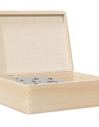 vidaXL Дървена кутия с капак 40x30x13 cm масивна дървесина бор