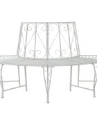 vidaXL Дървесен бенч 4-Брой места 160 x 80 x 89 см Стомана