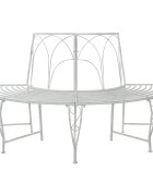 vidaXL Дървесен бенч 4-Брой места 160 x 80 x 89 см Стомана