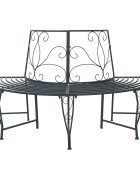 vidaXL Дървесен бенч 4-Брой места 160 x 80 x 89 см Стомана