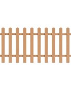 vidaXL Дъсчена ограда WPC 200x80 см