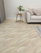 vidaXL Дъски за под Бежово 511 м² 55 бр. ПВЦ
