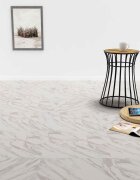 vidaXL Дъски за под Бял мрамор 511 м² 55 бр. ПВЦ