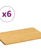 vidaXL Дъски за сервиране 6 бр 22x14x08 см бамбук