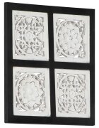 vidaXL Декор с изкуство 40 x 40 x 15 cm Инженерен дървен материал