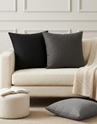 vidaXL Декоративна възглавница 12 бр. HEERLEN Черно 50 x 50 cm Текстил