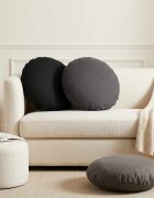 vidaXL Декоративна възглавница 2 бр. HEERLEN Светлосиво Диам. 50 cm
