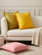 vidaXL Декоративна възглавница 2 бр. HOUTEN Светло жълто 50 x 50 cm