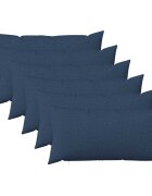 vidaXL Декоративна възглавница 6 бр. HEERLEN Синьо 40 x 80 cm Текстил