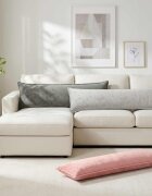 vidaXL Декоративна възглавница HOUTEN Розово 40 x 145 cm Фланела
