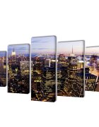 vidaXL Декоративни панели за стена Ню Йорк от птичи поглед 200 x 100 см