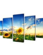 vidaXL Декоративни панели за стена Слънчоглед 200 x 100 см