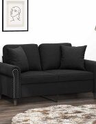 vidaXL Декоративни възглавници 2 бр черни 40x40 см кадифе
