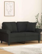 vidaXL Декоративни възглавници 2 бр черни 40x40 см плат