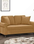 vidaXL Декоративни възглавници 2 бр кафяви 40x40 см кадифе
