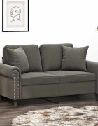 vidaXL Декоративни възглавници 2 бр тъмносиви 40x40 см кадифе