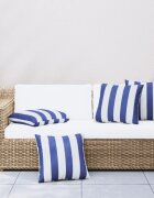 vidaXL Декоративни възглавници 4 бр синьо-бели райета 60x60 см плат