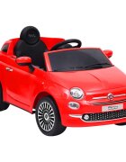 vidaXL Детска електрическа кола Fiat 500 червена