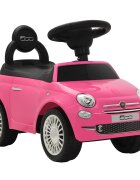 vidaXL Детска кола за яздене "Fiat 500" розова