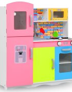 vidaXL Детска кухня за игра МДФ 80x30x85 см многоцветна