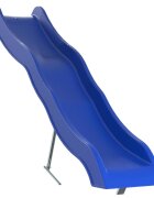 vidaXL Детска пързалка синя 210x40 см полипропилен