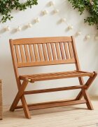 vidaXL Детска пейка 1 -Seater 61 x 38 x 57 см Плътно евкалиптово дърво
