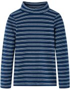 vidaXL Детска тениска с дълъг ръкав нейви синьо 140