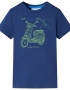 vidaXL Детска тениска тъмносиня 92