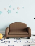 vidaXL Детски диван кафяв 50x40x30 см текстил