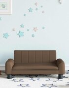 vidaXL Детски диван кафяв 90x53x30 см текстил