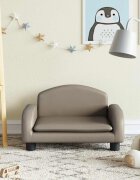 vidaXL Детски диван капучино 50x40x30 см изкуствена кожа