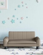 vidaXL Детски диван капучино 70x45x30 см изкуствена кожа