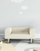 vidaXL Детски диван кремав 50x40x265 см кадифе