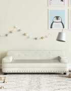 vidaXL Детски диван кремава 90x53x30 см кадифе