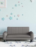 vidaXL Детски диван сив 70x45x30 см изкуствена кожа