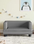 vidaXL Детски диван сиво 60x40x30 см изкуствена кожа