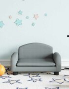 vidaXL Детски диван светлосив 50x40x30 см текстил