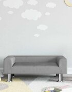 vidaXL Детски диван светлосив 70x45x265 см кадифе