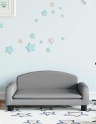 vidaXL Детски диван светлосив 70x45x30 см текстил