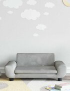 vidaXL Детски диван светлосив 70x45x33 см кадифе