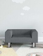 vidaXL Детски диван Тъмносив 50x40x265 см кадифе