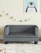 vidaXL Детски диван тъмносив 60x40x30 см кадифе