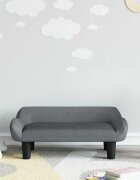 vidaXL Детски диван тъмносив 70x40x24 см кадифе