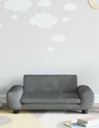 vidaXL Детски диван тъмносив 70x45x33 см кадифе