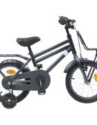 vidaXL Детски Велосипед 12 инча за 2-4 години Тъмносиво