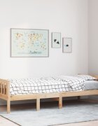 vidaXL Детско легло без матрак 80x200 см борово дърво масив