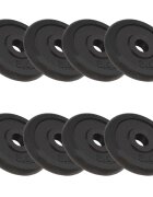 vidaXL Дискове за тежести 8 бр 8x25 кг чугун
