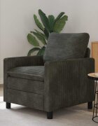vidaXL Диван Антрацит 76 x 81 x 875 см Полиестер