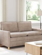vidaXL Диван Бежово 156 x 81 x 875 см Полиестер